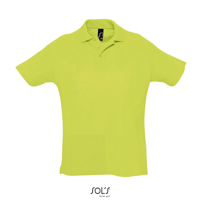 Polo homme publicitaire coton 170g - SUMMER Vert pomme